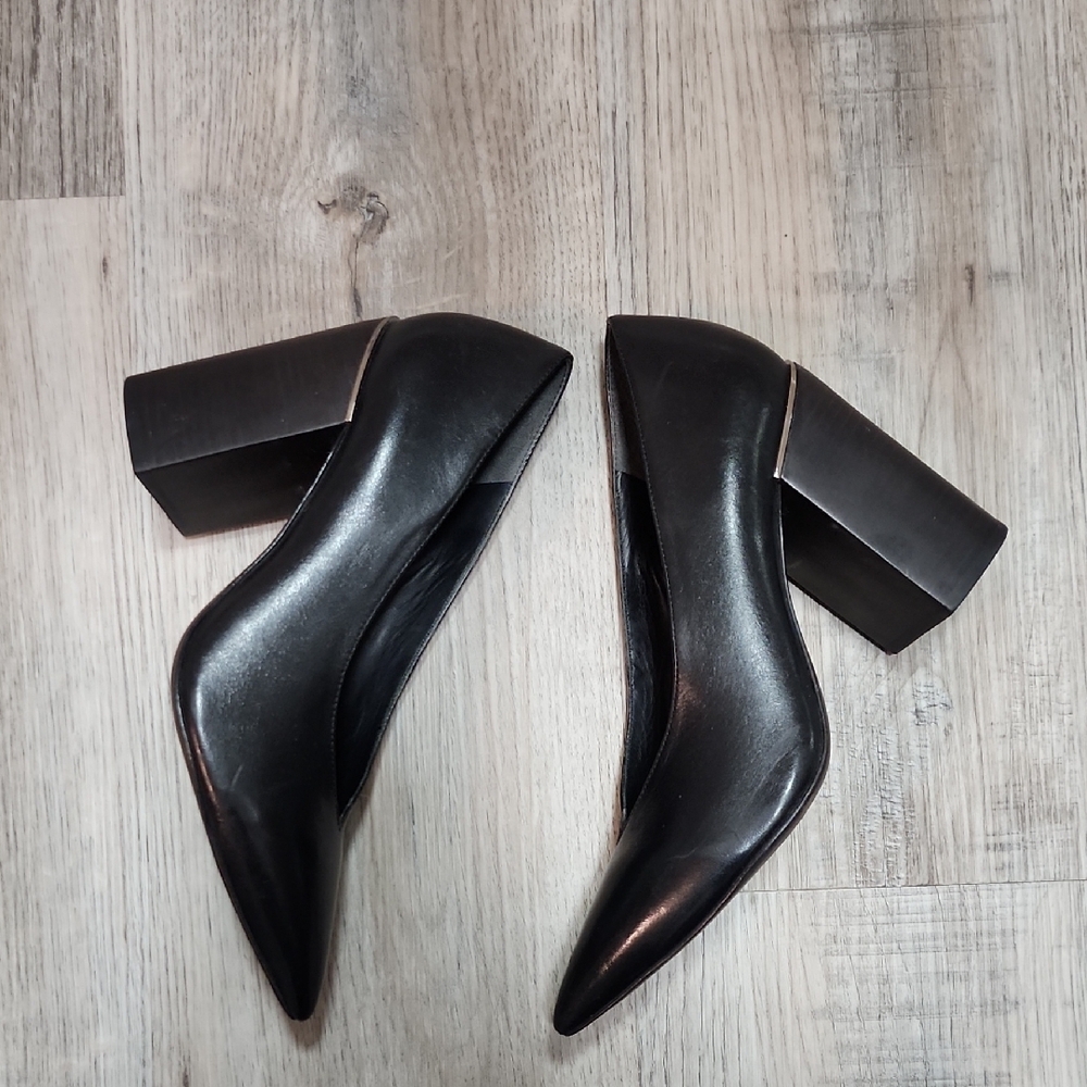 ALLSAINTS Xerxes  Black Block Heels - Picture 6 of 10
